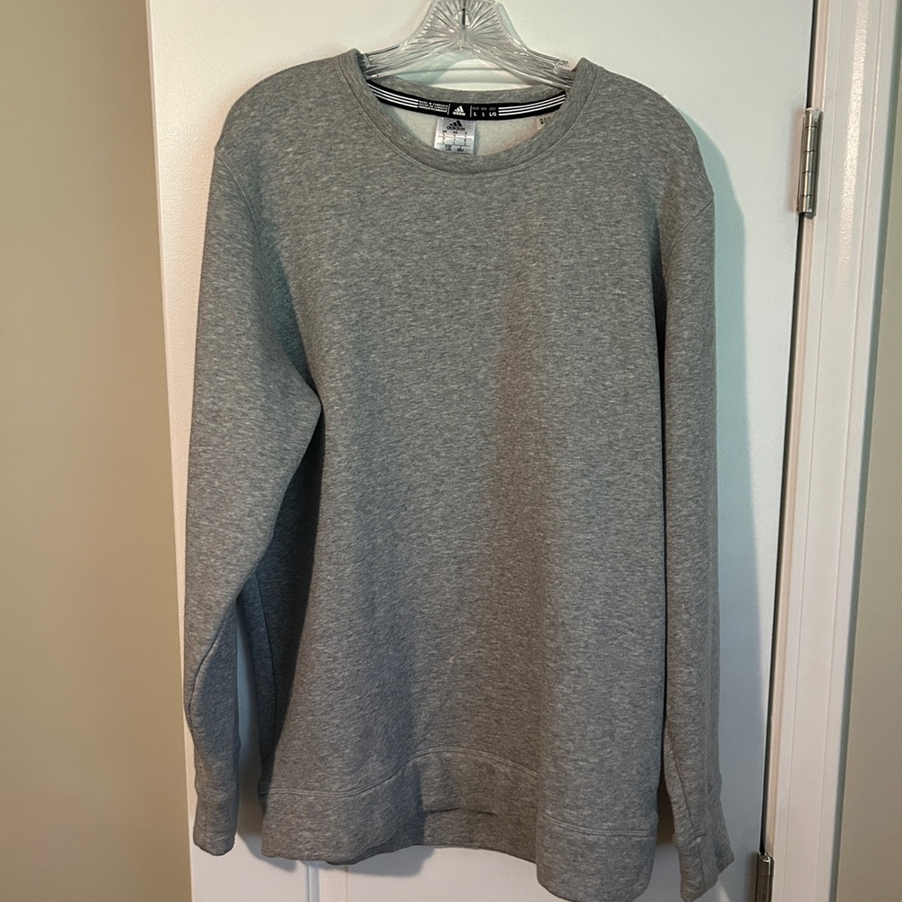 Adidas Heather Gray Crewneck Top